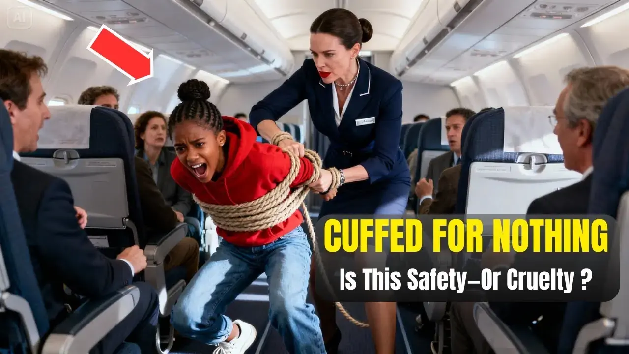 วัยรุ่นผิวสีถูกใส่กุญแจมือจนกระทั่งเธอหมดสติ — ทีมงานถึงกับค้างเมื่อพ่อซีอีโอของเธอมาถ