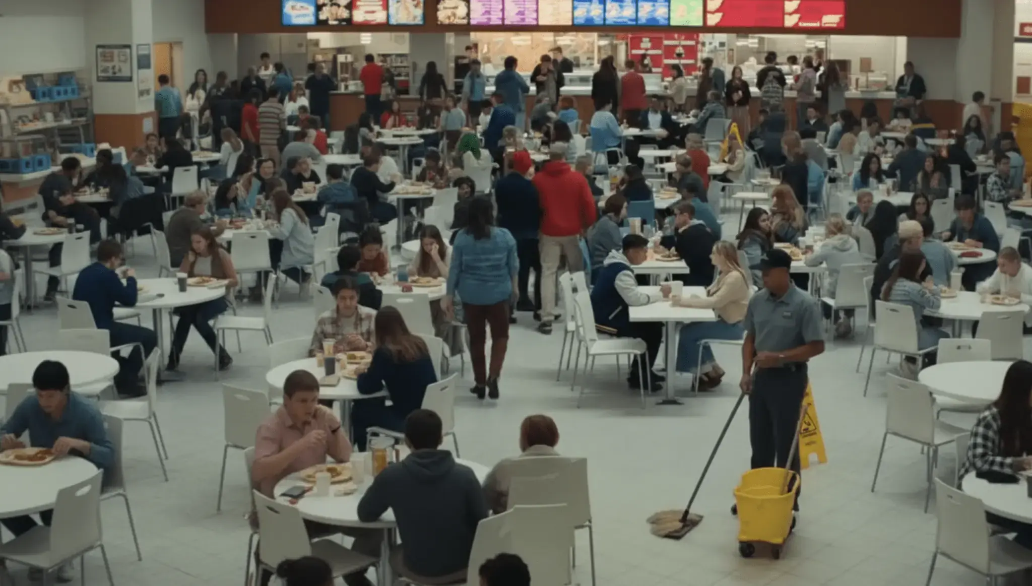 Boy Slaps Girl at Mall – การตอบสนองของภารโรงทำให้ทุกคนตกใจ